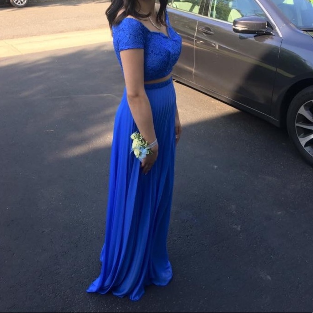 Blue Two Piece Dress